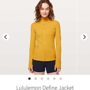 Lululemon Define Jacket Yellow (Honey Lemon) size4